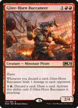 MTG Glint-Horn Buccaneer ** Core Set 2020 ** English - Image 1