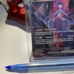 Pokemon TCG Team Rockets Mewtwo EX 213/182 Full Art Destined Rivals English - Image 5