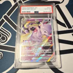 Pokemon 2022 GO Mewtwo VSTAR Ultra Rare Holo #031/078 PSA 10 - Image 1