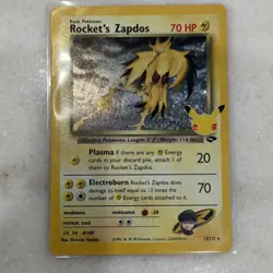 Rocket's Zapdos 15/132 Gym Challenge Rare Holo Pokemon TCG Nintendo 1999 - Image 1