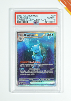 Pokemon PSA 10 Blastoise Ex #200 MEW IT Special Illustration Rare 2023 Italiano - Image 1
