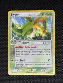 Pokemon Flygon Delta Species Holo Rare 7/110 Holon Phantoms 2006 110 HP Card - Image 1