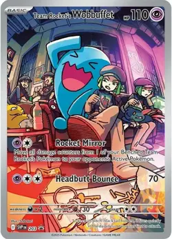 NM-Mint Team Rocket's Wobbuffet - SVP203 - SVP Black Star Promos - Holo Pokemon - Image 1