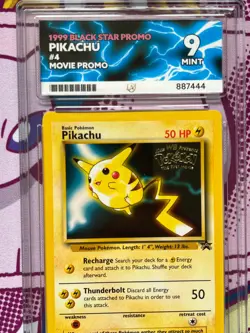 Pokemon - Pikachu 4 - First Movie - Black Star Promo - Stamped - Graded - ACE 9 - Image 2