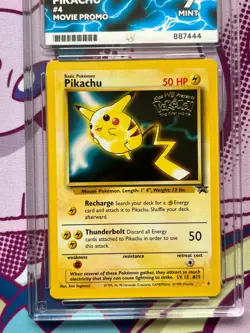 Pokemon - Pikachu 4 - First Movie - Black Star Promo - Stamped - Graded - ACE 9 - Image 3