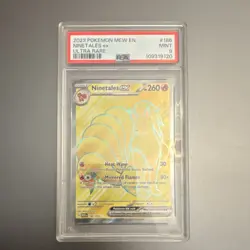 Pokemon Ninetales ex 186/165 Scarlet & Violet 151 Ultra Rare Holo PSA 9 - Image 1