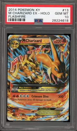 Pokemon M Charizard EX XY Flashfire Holo Rare #13 PSA 10 Gem Mint - Image 1