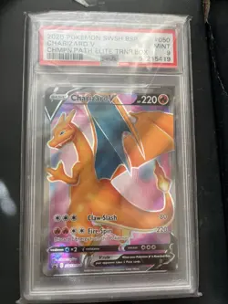 Pokemon - Charizard V SWSH050 Black Star Promo Champion's Path - PSA 9 Mint - Image 1