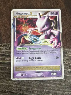 Pokemon Mewtwo LV.X DP28 Diamond and Pearl Promo Holo MP - Image 1