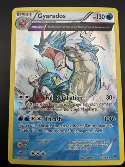 Gyarados Holo-Foil Rare 21/98 Pokemon XY Ancient Origins 2015 - Image 3