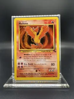 Pokemon Moltres 27/62 Fossil Rare Non Holo - MOD PLAY - Image 1
