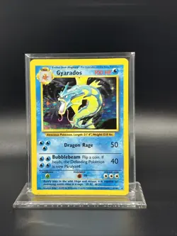 Pokemon Gyarados 006/102 Base Set Holo - HEAVY PLAY - Image 1