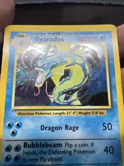 Pokemon Gyarados 006/102 Base Set Holo - HEAVY PLAY - Image 4