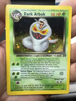 Dark Arbok 2/82 – Team Rocket – Holo Rare – Light Play - Pokemon - Image 3