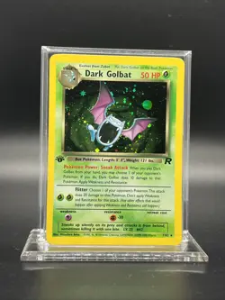 Dark Golbat 1st Edition 7/82 – Team Rocket – Holo Rare – Light Play - Pokemon - Image 1