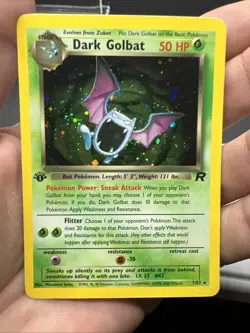 Dark Golbat 1st Edition 7/82 – Team Rocket – Holo Rare – Light Play - Pokemon - Image 3