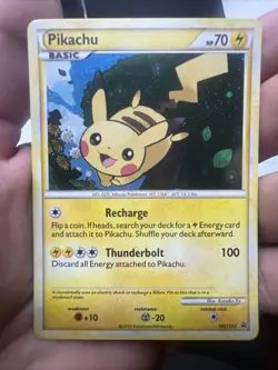 Pokemon Pikachu HGSS03 – Black Star Promo – Holo – Moderate Play - Image 3
