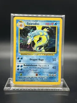 Pokemon Gyarados 006/102 – Base Set – Holo Rare – Heavy Play (B) - Image 1