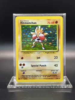 Hitmonchan 007/102 – Base Set – Holo Rare – Light Play (D) - Pokemon - Image 1