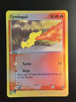 Pokemon Ex Sandstorm - Cyndaquil Reverse Holo #59 - Near Mint - Image 1
