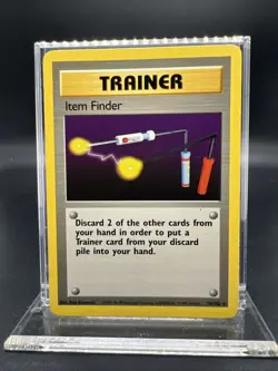 Pokemon Item Finder 074/102 Base Set Rare Non Holo - LIGHT PLAY - Image 1