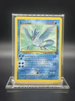 Pokemon Articuno 17/62 – Fossil – Rare Non Holo – Moderate Play - Image 1