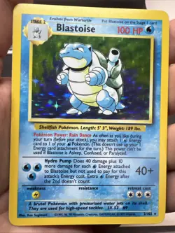 Blastoise 002/102 – Base Set – Holo Rare – Near Mint - Pokemon - Image 3