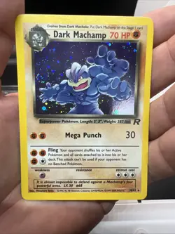 Pokemon Dark Machamp 10/82 Team Rocket Holo - LIGHT PLAY - Image 3
