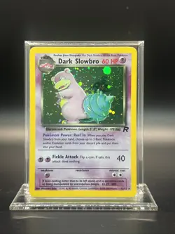 Pokemon Dark Slowbro 12/82 Team Rocket Holo - NEAR MINT - Image 1