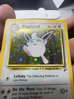 Pokemon Wigglytuff 019/130 – Base Set 2 – Holo Rare – Heavy Play - Image 4