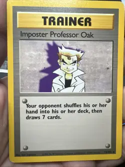 Pokemon Imposter Professor Oak 073/102 Base Set Rare Non Holo - MOD PLAY - Image 4