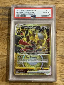 GRADED PSA 10 2022 Pokemon SWSH FA/Giratina VStar Lost Origin-Secret #212 - Image 1
