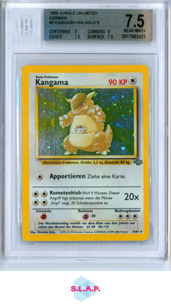 KANGAMA POKEMON 5/64 1999 1999 JUNGLE UMLIMITED NM+ DEUTSCH BGS 7.5 - Image 1