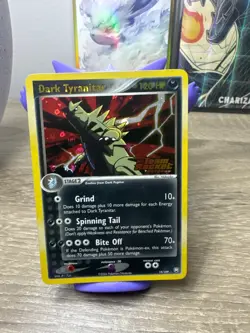 Pokemon TCG Dark Tyranitar EX Team Rocket Returns 19 Reverse Holo Rare Stamped - Image 1