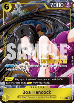 Boa Hancock P-115 Release Event Winner Foil NM One Piece TCG Promo Card Sealed - Image 1