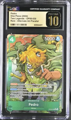 One Piece CCG Pedro #OP08-030 English CGC 10 - Image 1