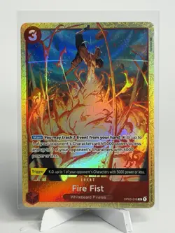 One Piece Fire Fist OP03-018 Pillars of Strength Alt Art Holo Event R 3 Cost - Image 1