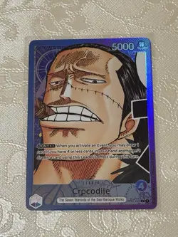 Crocodile OP01‑062 Alt Art Leader NM One Piece OP01 Romance Dawn - Image 1