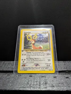 Stantler 1st Edition Common 76/111 Neo Genesis Pokemon TCG Card NM 2000 - Image 1