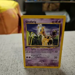 Girafarig Neo Genesis Pokemon TCG 1st First Edition Common Card #58/111 - Image 3