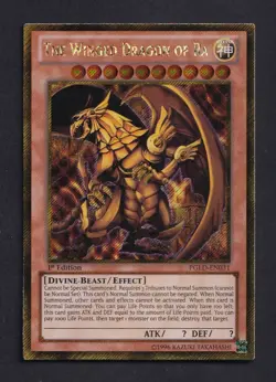 Yu-Gi-Oh! The Winged Dragon of Ra PGLD-EN031 Gold Secrete Rare - Image 1