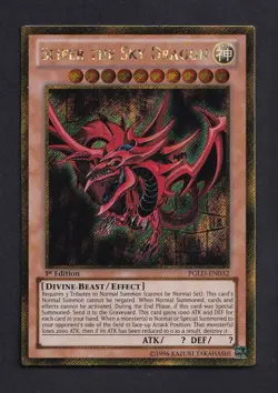 Yu-Gi-Oh! Slifer the Sky Dragon PGLD-EN032 Gold Secrete Rare - Image 1