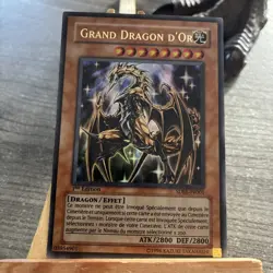 CARTE YU-GI-OH RARE GRAND DRAGON D'OR SDRL-FR001 PREMIERE EDITION 1996 - Image 2