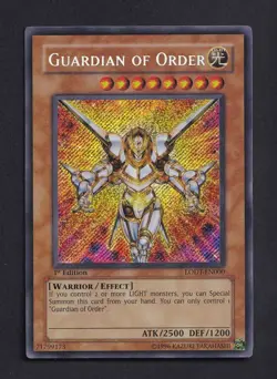 Yu-Gi-Oh! Guardian of Order LODT-EN000 Secrete Rare 1st Ed. - Image 1