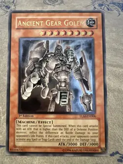 Yu-Gi-Oh! TLM-EN006 Ancient Gear Golem 1st Edition Ultimate Rare English - Image 1