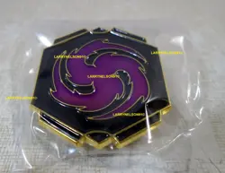 DISNEY LORCANA REIGN OF JAFAR PROMO AMETHYST INK PIN BLACK PURPLE PINBACK OP US - Image 1