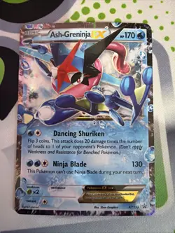 Pokemon TCG Ash-Greninja EX Promo Card XY133 Holo - Image 1