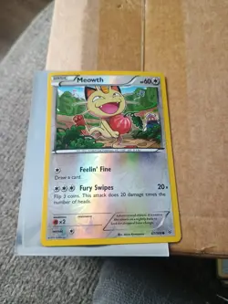 Meowth Common Reverse Holo XY - Roaring Skies 67/108 MP Pokemon TCG Card *A* - Image 1