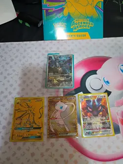 Mew Ex Metal Card,Lucario Vstar And 2 More Pokemon - Image 1