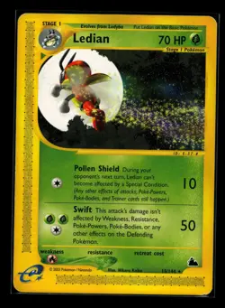 Pokemon Card - Ledian Skyridge 15/144 Rare Non-Holo LP - Image 1